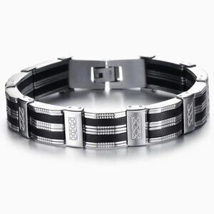 Stylish Men's Bracelet  Premium 304 Stainless Steel Large Men's Fashionable